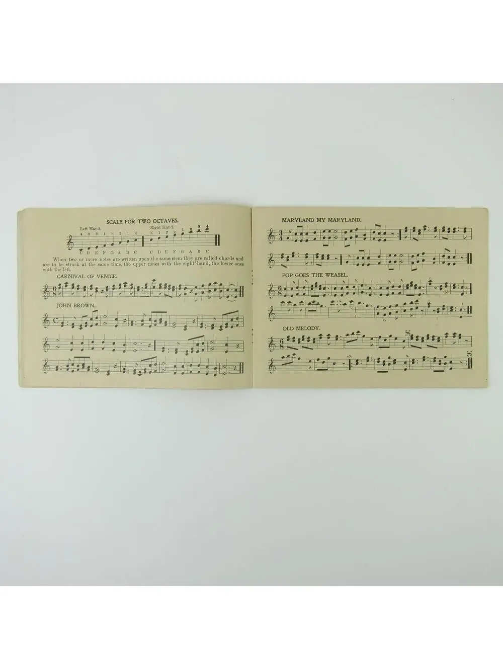 Schoenhut Toy Piano Music Instructor Booklet & Toy Catalog Antique c 1910